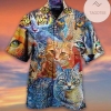 Shop Mosaic Cat Unisex 2022 Authentic Hawaiian Aloha Shirts