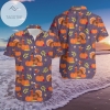 Shop Turkey On Thanksgiving Orange Purple Hawaiian Aloha Shirts 1111l