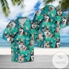Siberian Husky Tropical Hawaiian Shirt Summer Button Up Shirt For Men Latest Shirt 2020