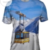 Ski Tram Switzerland Mens All Over Print T-shirt