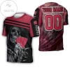 Skull Wisconsin Badgers 3d All Over Print T-shirt