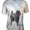 Smokey Poodle In The Snow Mens All Over Print T-shirt