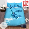 Snowboarding Blue Free Jumping Bed Sheets Spread Comforter Duvet Cover Bedding Sets 2022