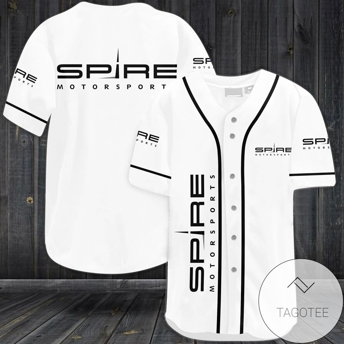 Spire Motorsports Logo Baseball Jersey Shirt