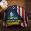 Stand With Ukraine American Flag Cap