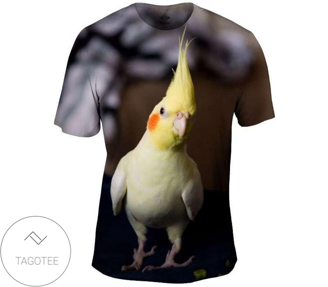 Struting Cockatiel Mens All Over Print T-shirt