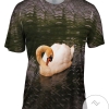 Swan Lake Swim Mens All Over Print T-shirt