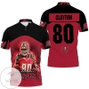 Tampa Bay Buccaneers Michael Clayton 80 Legend 3d Printed All Over Print Polo Shirt