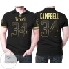 Tennessee Titans Earl Campbell #34 Nfl America Football Team Logo Black Golden Edition 3d Designed Allover Gift For Titans Fans All Over Print Polo Shirt