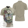 Time Flies Dragonfly Rose Clock 3d All Over Print Polo Shirt