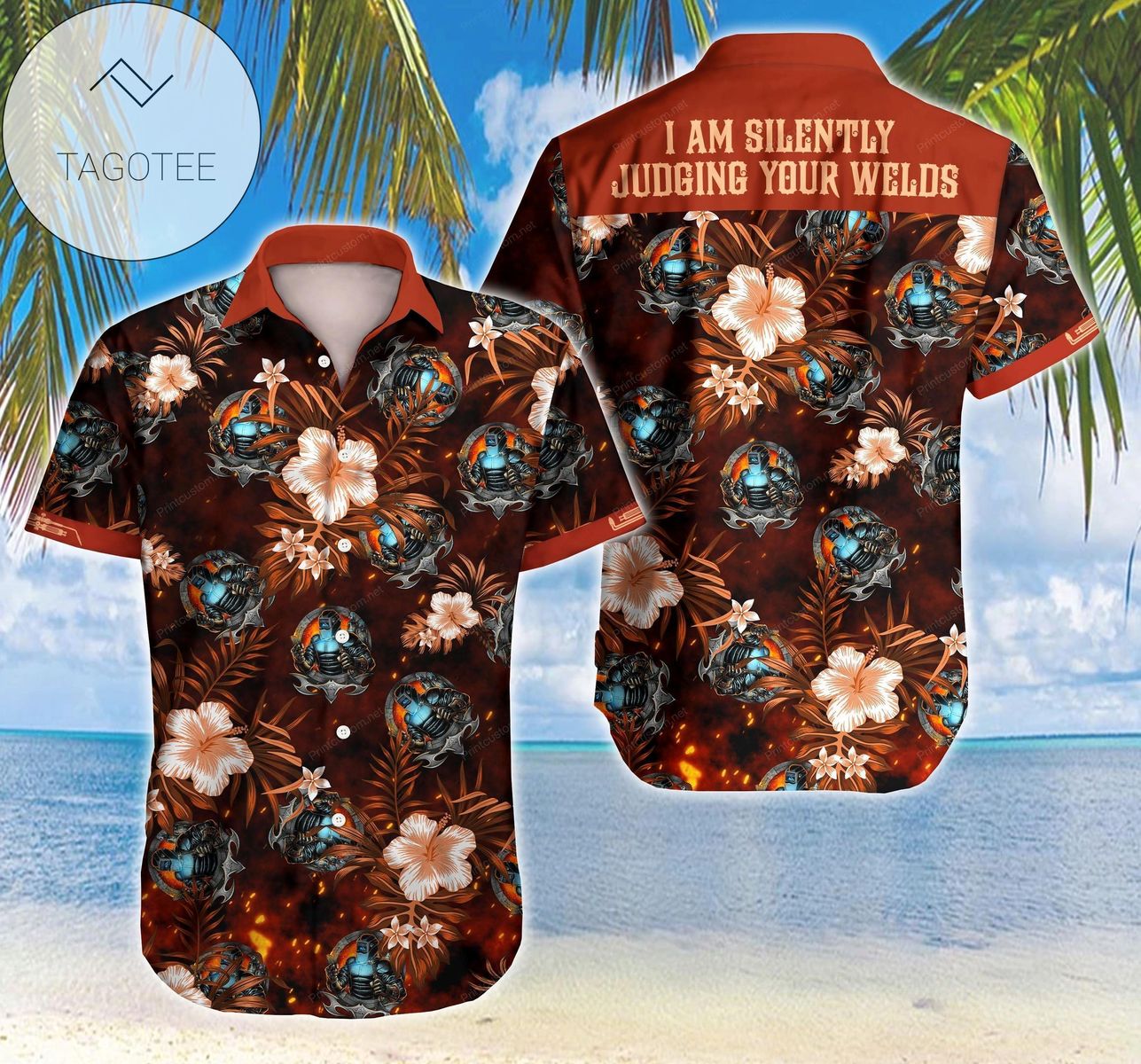 Tlab Welder I Am Silently Authentic Hawaiian Shirt 2022