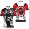 Tom Brady #12 Tampa Bay Buccaneers Nfc South Division Champions Super Bowl 2021 All Over Print Polo Shirt
