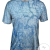 Topography Map Mens All Over Print T-shirt