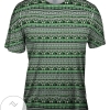 Tribal Green Aztec Warrior Mens All Over Print T-shirt