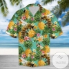 Tropical Pineapple Bee 3d Hawaiian Shirt For Men With Vibrant Colors And Textures