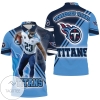 Tye Smith #23 Tennessee Titans Afc Division South Super Bowl 2021 All Over Print Polo Shirt