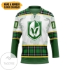 Vegas Golden Knights St Patrick Day Custom Name Custom Number Hockey Jersey