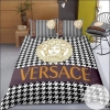 Versace Checked White Black 10 Bedding Sets Duvet Cover Sheet Cover Pillow Cases Luxury Bedroom Sets 2022