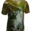 Vintage Lemur Mens All Over Print T-shirt
