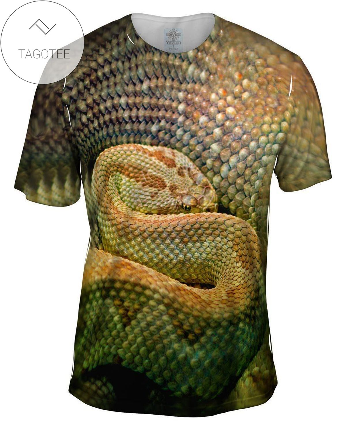 Watchful Rattle Snake Mens All Over Print T-shirt