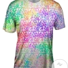 Watercolor Hibiscus Mens All Over Print T-shirt