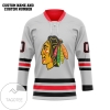 White Chicago Blackhawks NHL Custom Name Custom Number Hockey Jersey