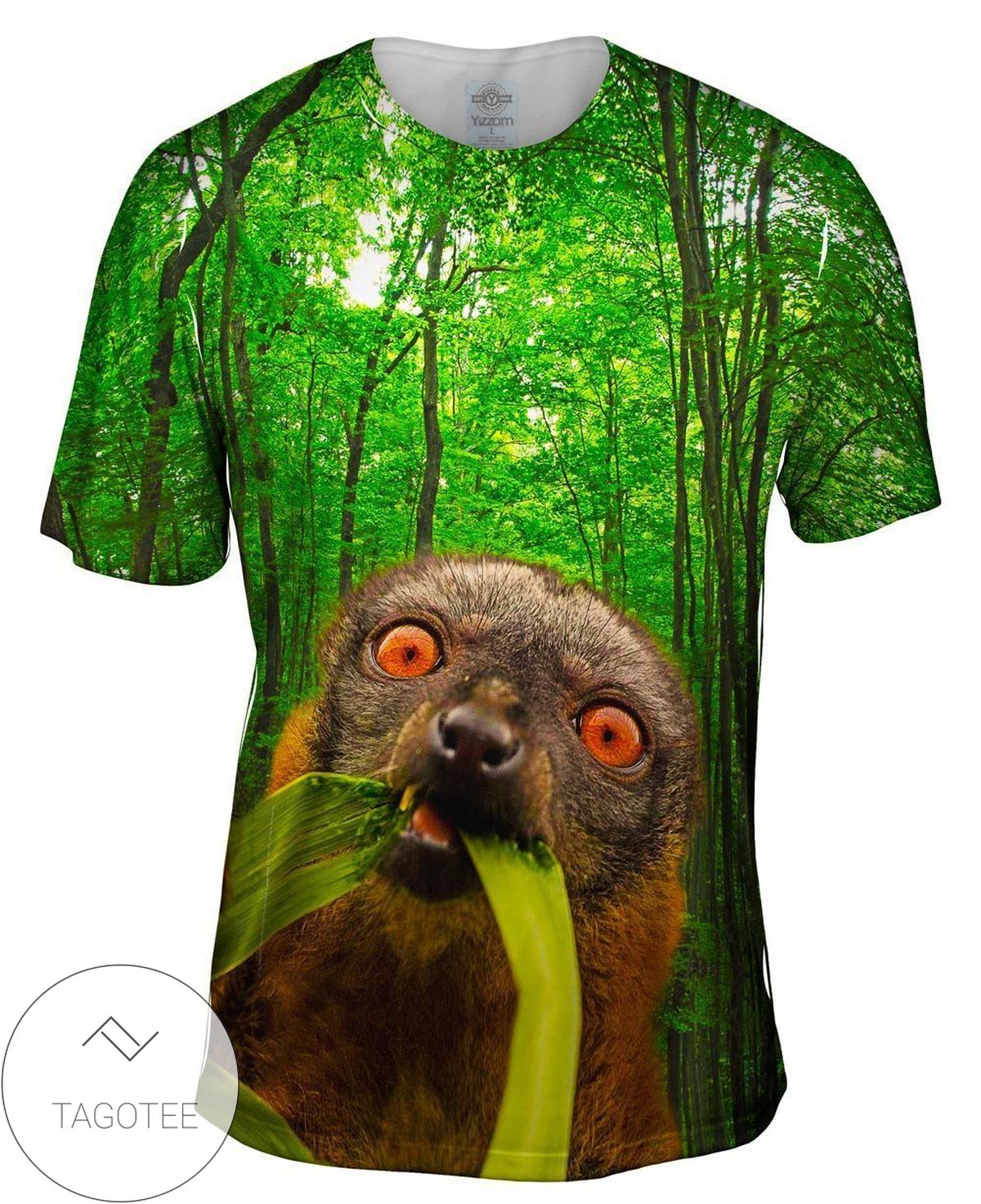 Wild Lemur Forest Mens All Over Print T-shirt