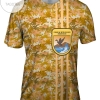 Wildlife Service Yellow Camo Mens All Over Print T-shirt