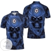 Winnipeg Jets Nhl Fans Skull All Over Print Polo Shirt