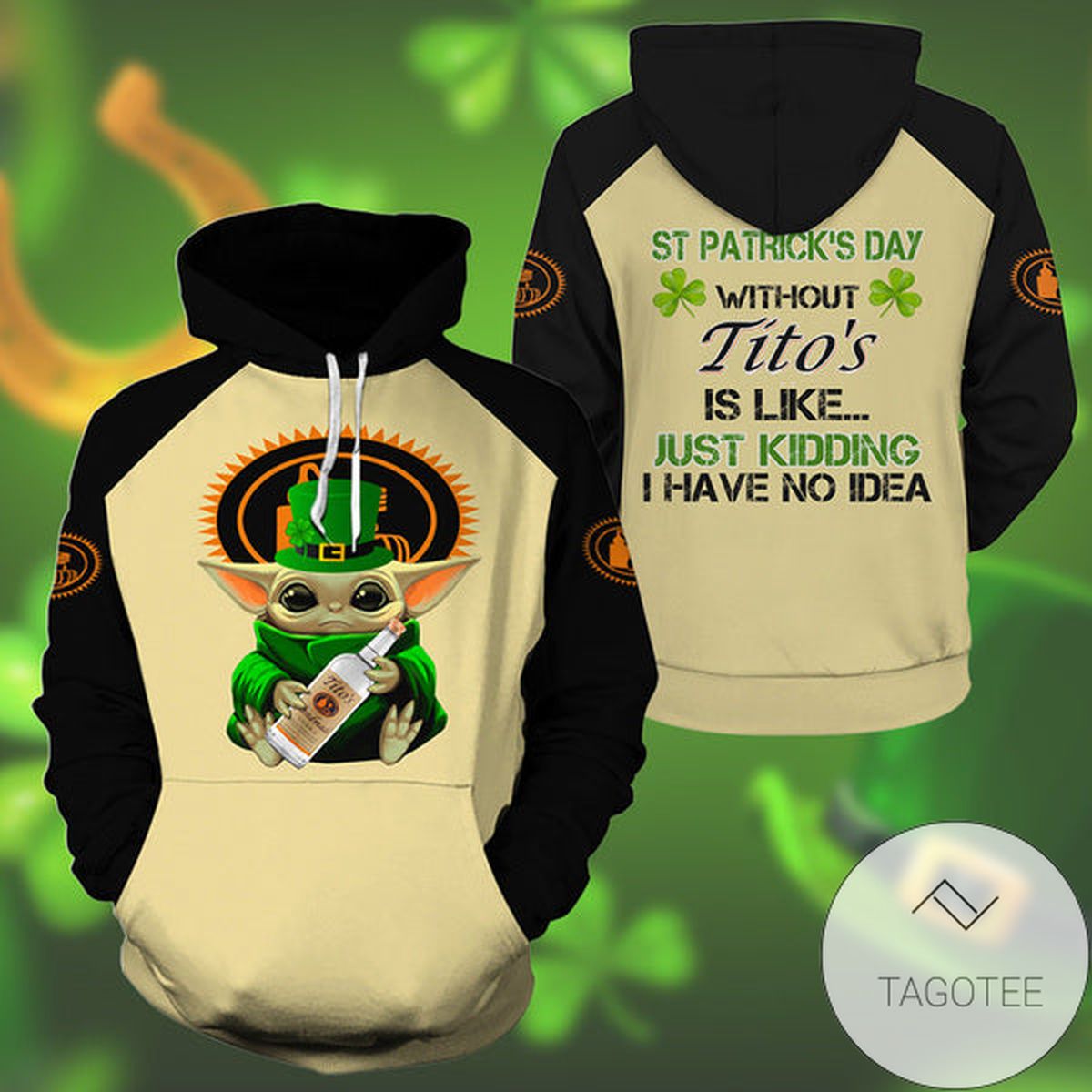 Yoda Tito's St Patrick Day 3d All Over Print Hoodie And Zipper Hoodie Jacket
