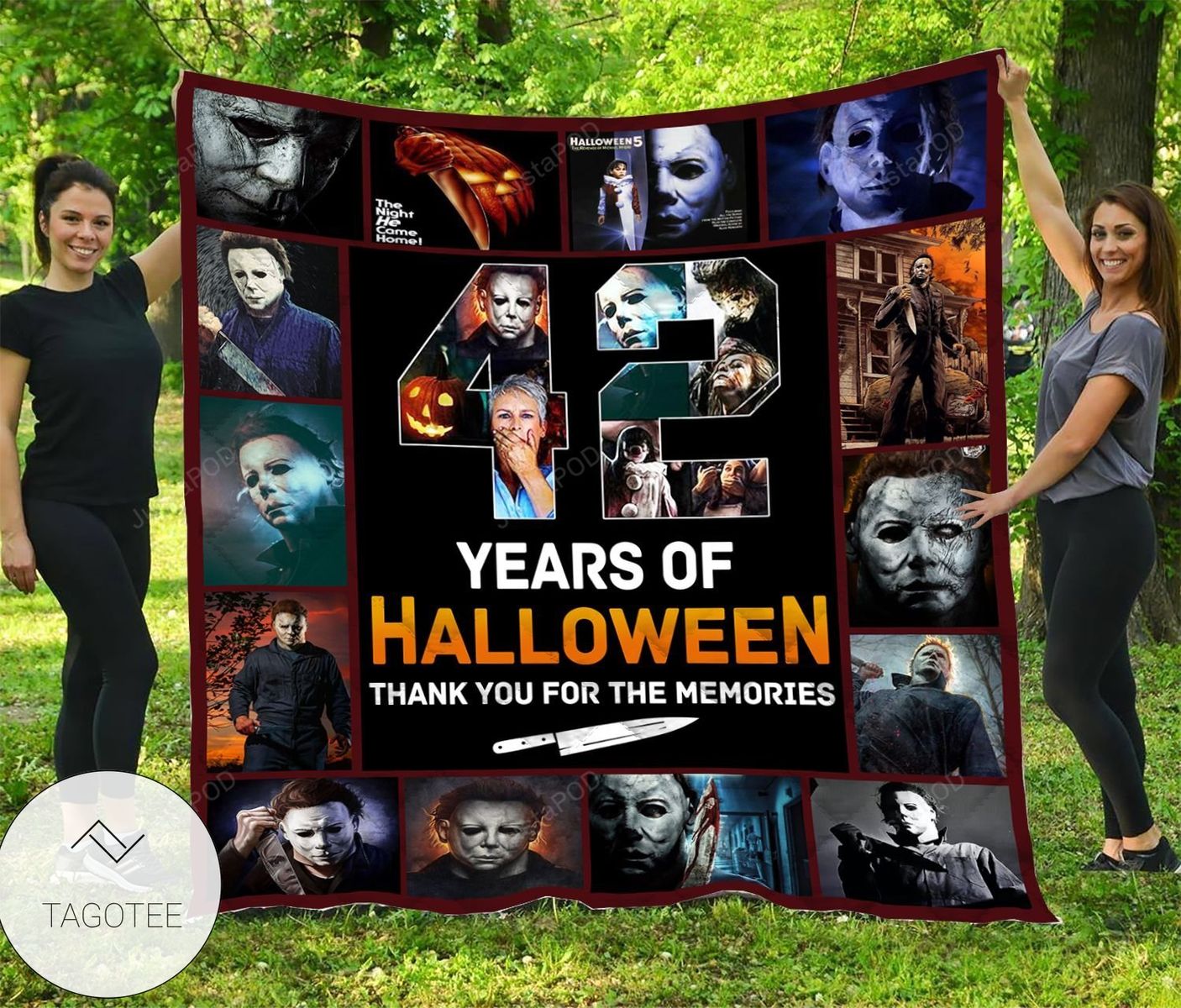 42 Years Of Halloween Thank You For The Memories Quilt Blanket
