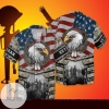 4th Of July Independence Day American Eagle Veteran For men And Women Graphic Print Short Sleeve Hawaiian Casual Shirt