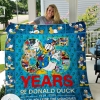 85 Years Of Donald Duck 1934-2019 Thank You For The Memories Quilt Blanket