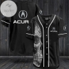 Acura Skull Baseball Jersey - Black
