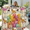 Afghan Hound The Last Time Quilt Blanket