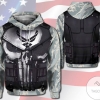 Air Force Veteran 3D Printed Hoodie Zipper Hooded Jacket