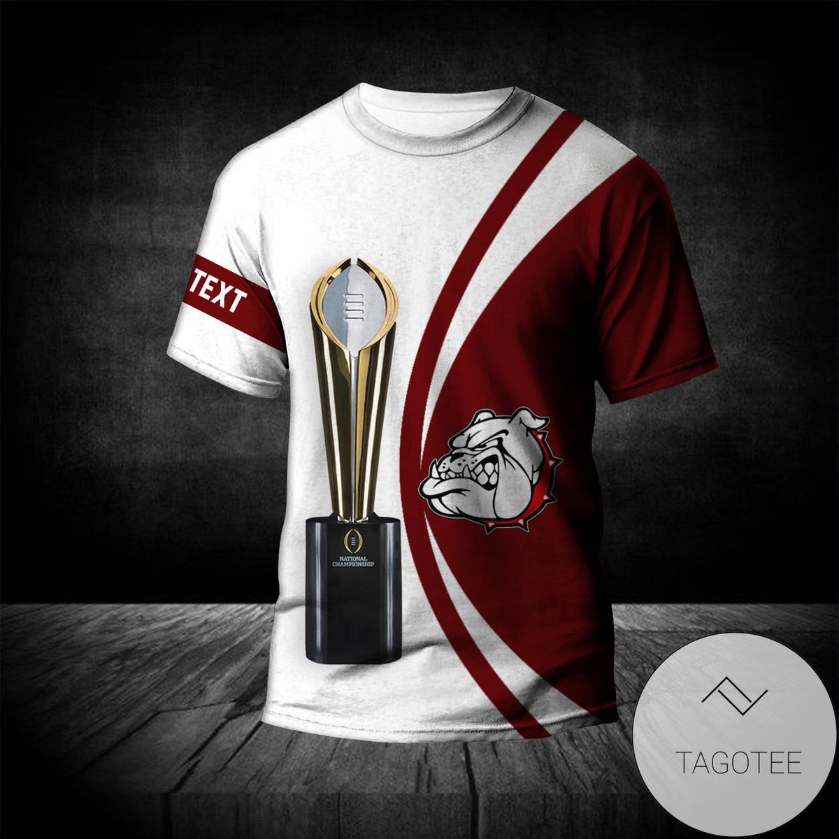 Alabama A&M Bulldogs All Over Print T-Shirt 2022 National Champions Legendary- NCAA