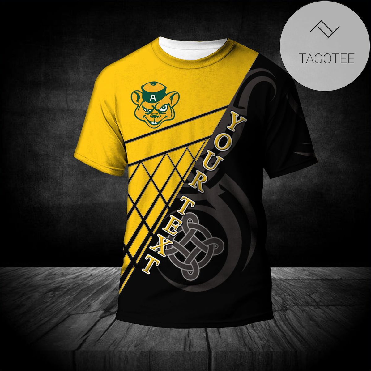 Alberta Golden Bears T-Shirt Celtic Custom Text - CA CIS