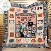 All Need Is Love And Cat Quilt Blanket