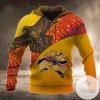 Ancient Pattern Maori Red Yellow 3D Printed Hoodie Zipper Hooded Jacket