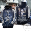 Andrew Luck 12 NFL New England Patriots Thank You For Your Memories 3D Printed Hoodie Zipper Hooded Jacket