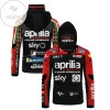 Aprilia Racing Team Gresini Motogp Piaggio Group Michelin Motospeeds All Over Print 3D Gaiter Hoodie - Black
