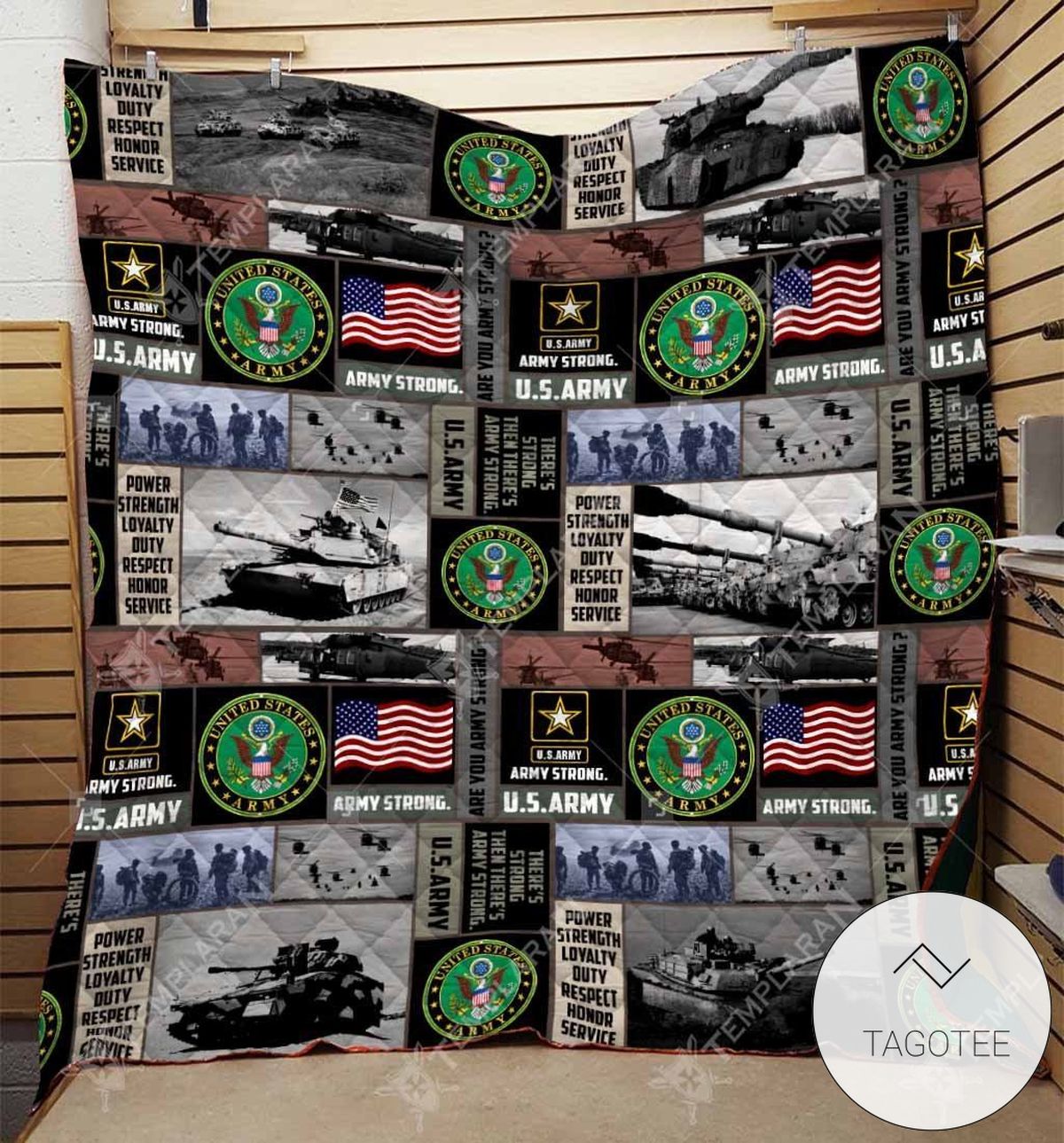 Army Full Printing All Over Print Quilt Blanket