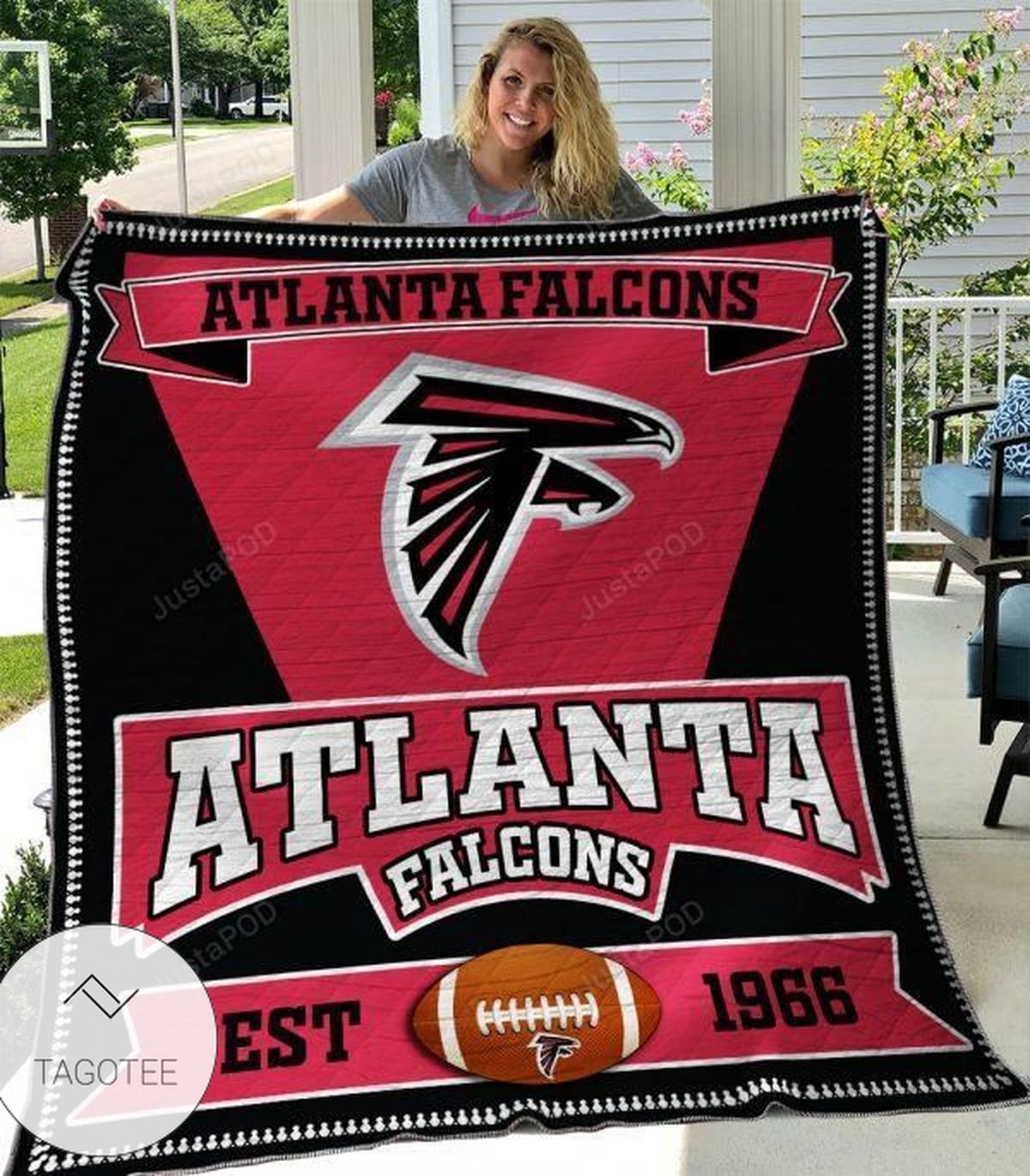 Atlanta Falcons Football Team Est 1966 Quilt Blanket