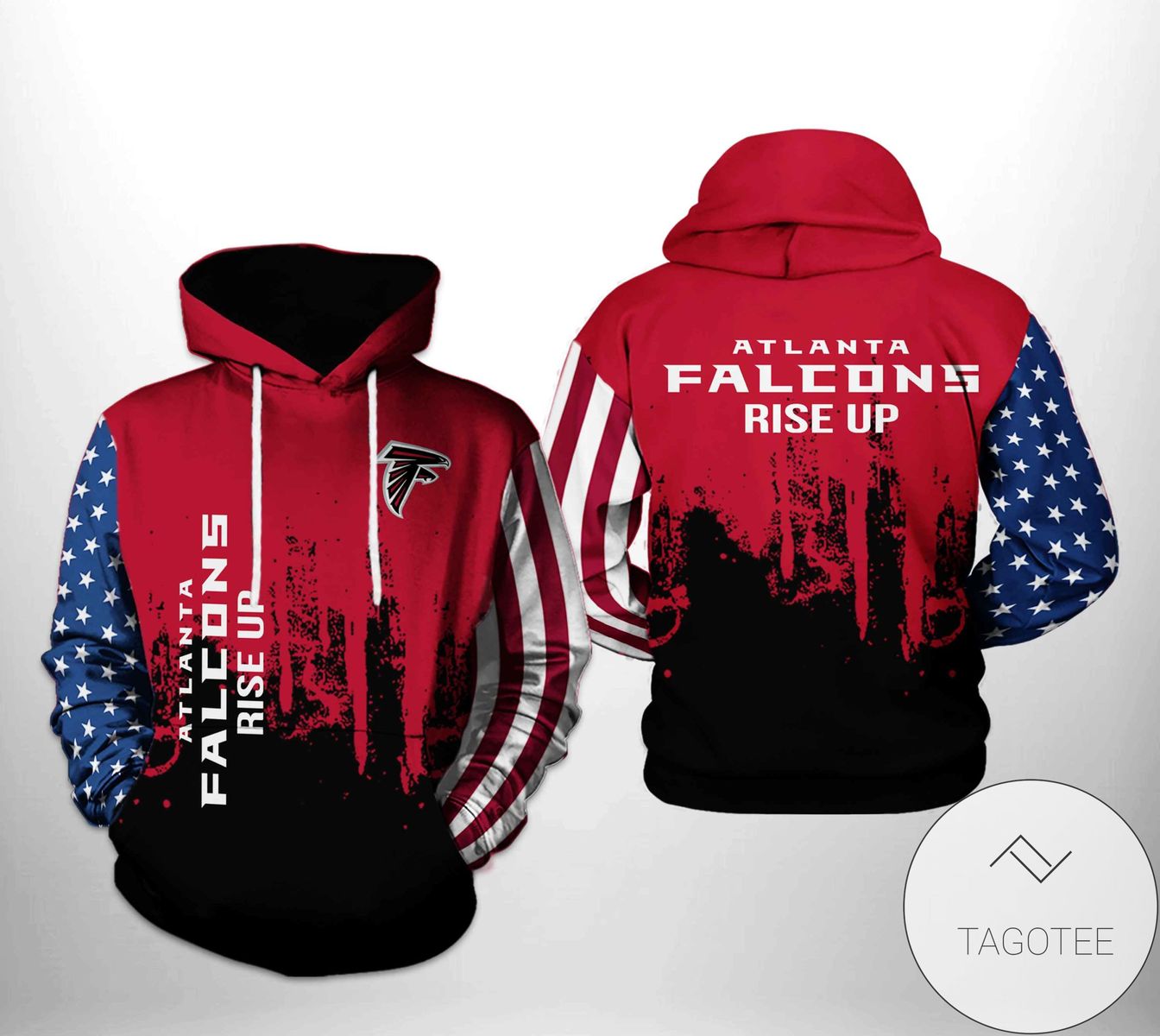 Atlanta Falcons NFL Team US 3D Printed Hoodie Zipper Hooded Jacket