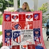 Atletico Madrid To My Daughter Love Dad Quilt Blanket