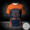 Auburn Tigers All Over Print T-Shirt Curve Style Sport- NCAA