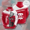 Baby Groot Philadelphia Phillies 3D Printed Hoodie Zipper Hooded Jacket