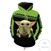 Baby Yoda Hug Under Armour 3D Printed Hoodie Zipper Hooded Jacket