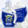 Baby Yoda Kentucky Wildcats 3D Printed Hoodie Zipper Hooded Jacket